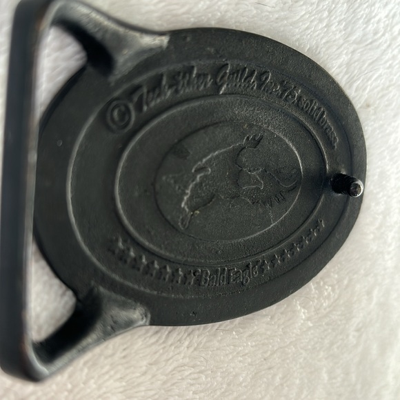 Tech Ether Guild Belt Buckle 1975 Bald Eagle Brass Vintage - Picture 7 of 9